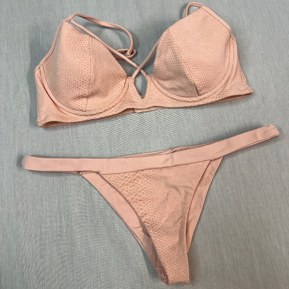 Beach Bunny Swim Dylan Bikini  XL - Nude Underwire
